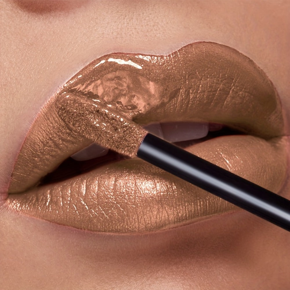 Shimmer Liquid Lipstick — Highly Pigmented Metallic Lip Gloss | Long-Lasting Non-Sticky | Plant Squalane Formula | 24 Shades for All Skin Types