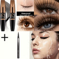 2pcs Luxury 8D Fiber Enhanced Mascara - Smudge-Proof And Long-Lasting Lash Extension Enhancer Formula | New Volume Design Volume Black Mascara, Elegant Items | Luxury Beauty Gifts for Her