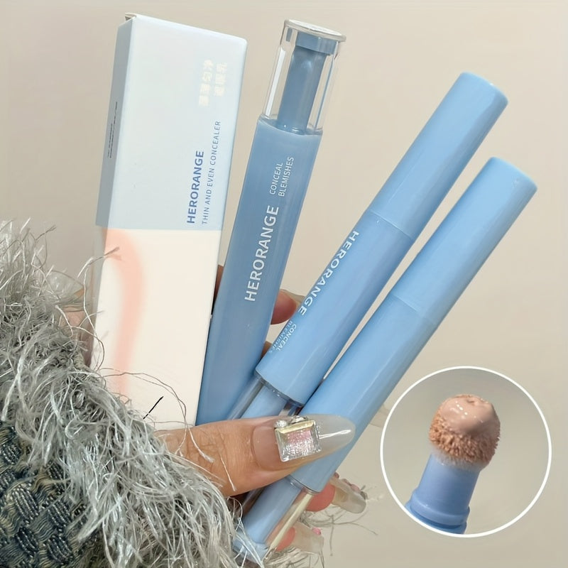 [6pcs Set]Herorange Thin Concealer Air Cushion Hair Ball Sponge Head Concealer Pen Brightens The Tear Trough to Cover Spots And Dark Circles, Moisturizing And Lasting Makeup, Moisturizing Contour Pen Cheap Girl Stuff Teen Girls Trendy Stuff