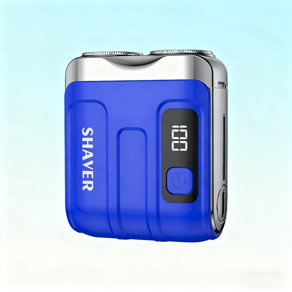Portable Electric Rotating Shaver with Dual-Head Motor & USB - Mini Pocket Suitable for Home, Travel, USB- One-Button Operation, Long Battery Life for &, Battery- for -the- Shaving
