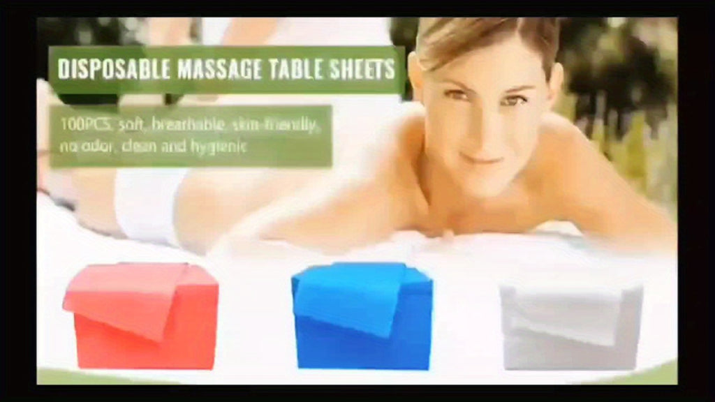 100pcDisposable Spa Bed Sheets - Massage Therapists, Estheticians, Hotel Staff, Tattoo Artists, Campers - Twill, Non-woven, Stain Resistant, All Seasons, Space - Suitable For Massage Therapy, Beauty Salon, Hotels