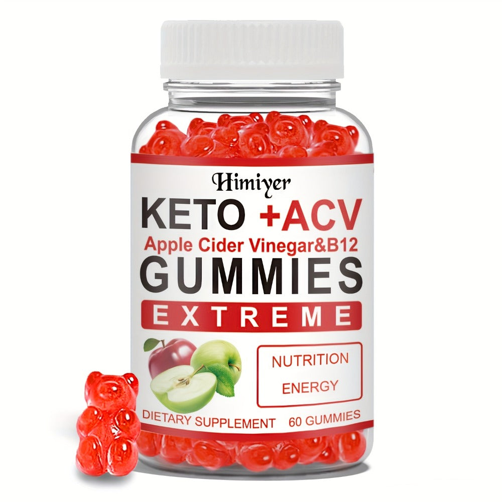 [Keto + ACV Gummies] (1/3pcs) - [KETO + ACV GUMMIES] Apple Cider Vinegar Contains B12 And B6 - A Nutrient-rich Vitamin Supplement, Suitable for Men And Women. Maintain Concentration, Gentle Intestines, Shiny Skin, Antioxidant. [ Worth Buying Back