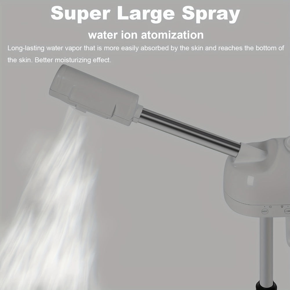 Professional Facial Steamer on Wheels Hot Ozone Face Steamer for Facial, Standing Esthetician Steamer for Salon Beauty And Spa, Mist Face Steamer for Facial Skin Care