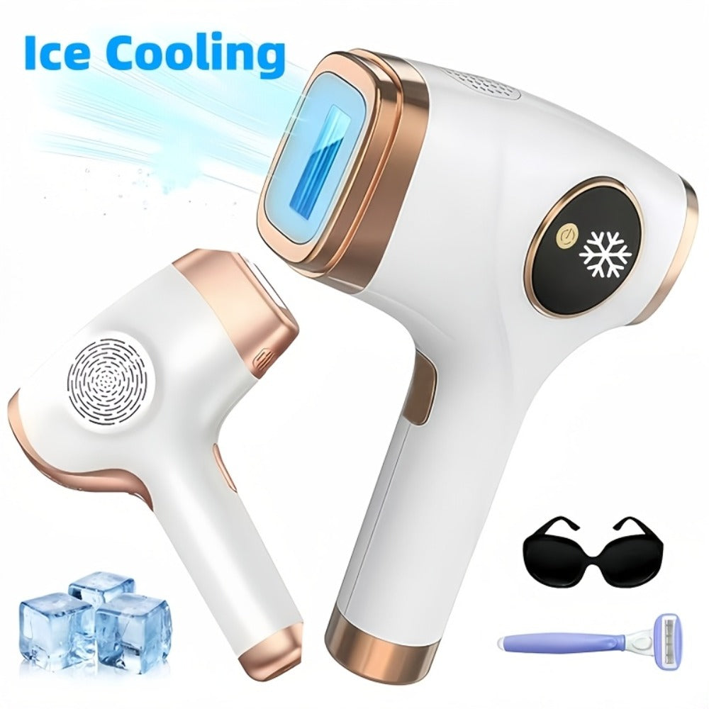 At-Home IPL Hair Reduction Device With Sapphire Cooling Comfort Technology, 9 Adjustable Modes, Up To 999, 900 Flash Lifespan, Unisex Grooming Tool For Face, Body, Underarms & Bikini Area, Sweet Gift For Her&Mom & Best Friends, Father'S Day Gift