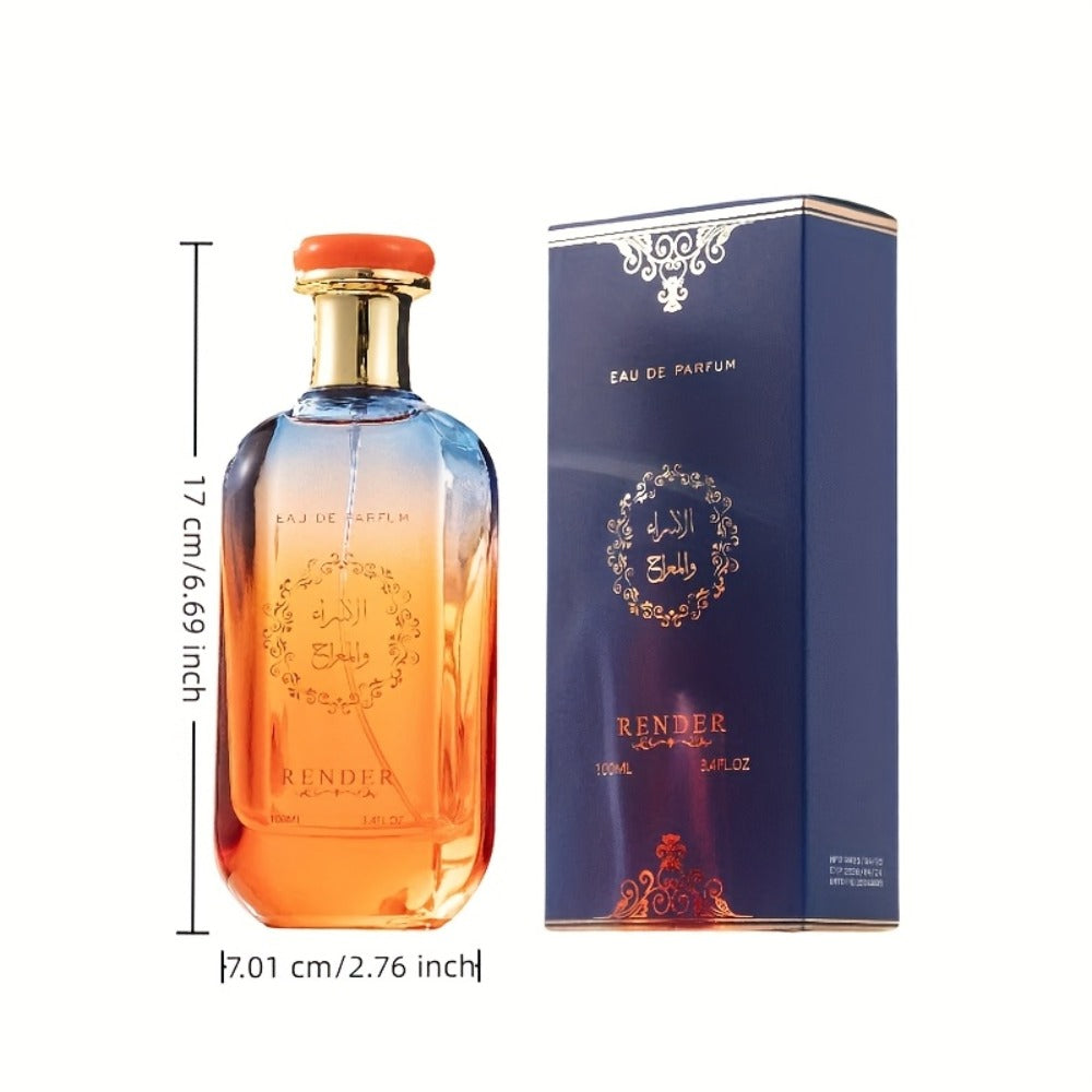 Men's Cologne Spray Middle East Inspired 3.38oz 100ml - Fresh Citrus Oud Musk Amber Long Lasting Masculine Fragrance Gift for Him Daily Wear