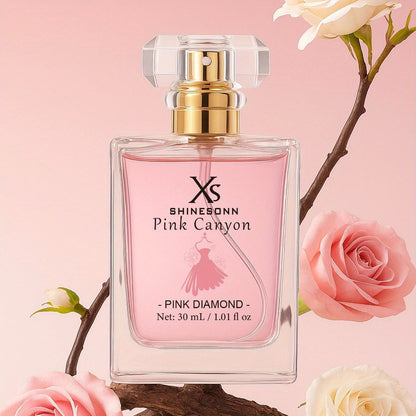 Perfume for Women Pink Canyon 1oz Eau de Parfum Floral Fruity Fragrance Pomegranate Peony Amber Long Lasting Travel Size Date Night Gift for Her