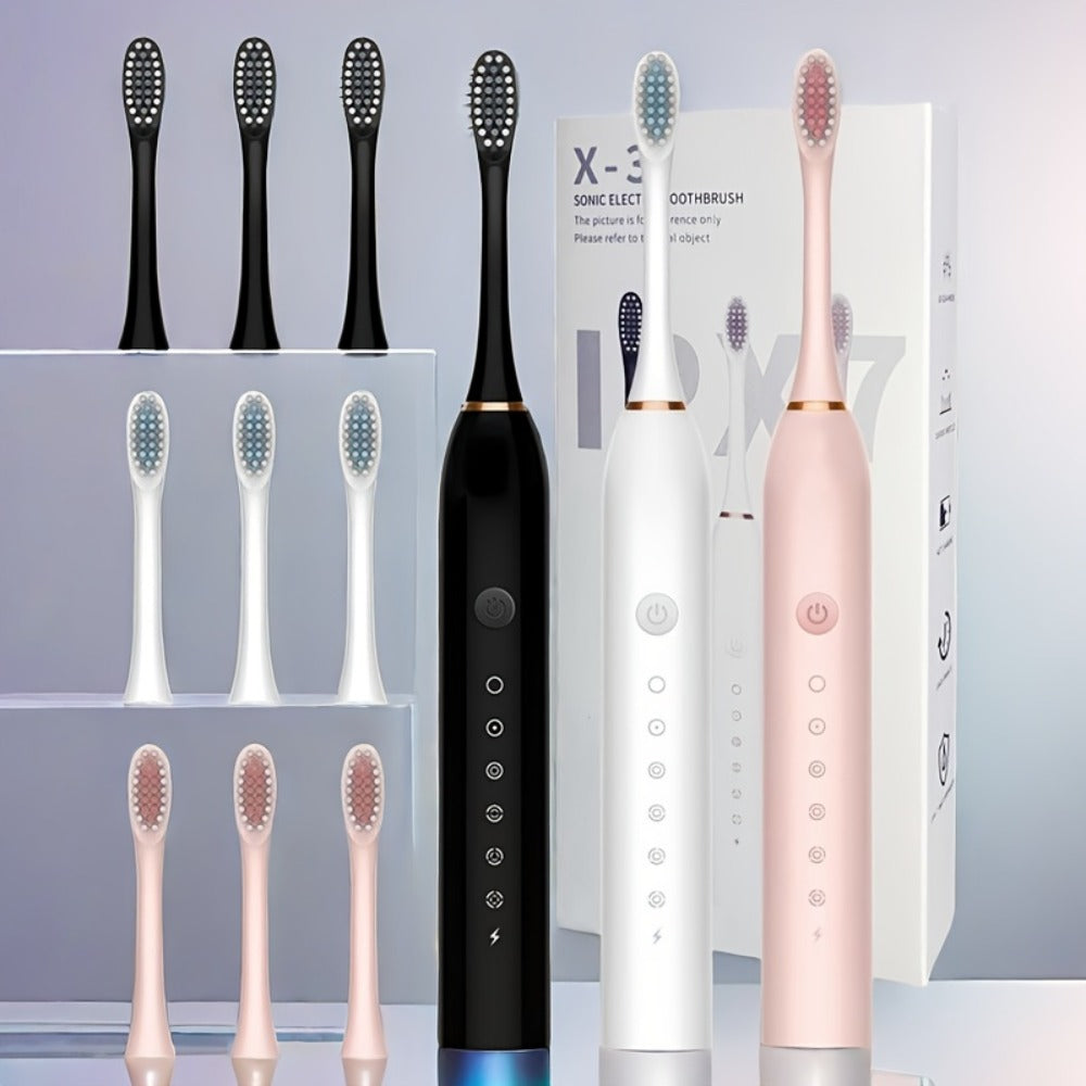 Sonic Electric Toothbrush with 6 Modes And Smart Timer, Rechargeable USB Oral Care for Men And Women, Includes Suitable for Sensitive Gums And Teeth