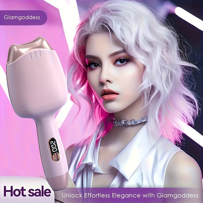 Curling Iron 32mm Negative Ion Mini Portable —1 3-Heat Settings, Fast Heating, Anti-Scald Design for Women — Cat Ears Curler Gift for Mother's Day, Birthday & Christmas