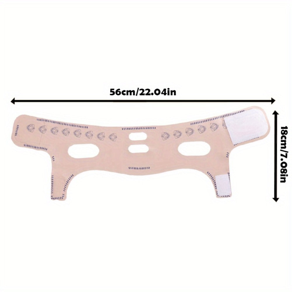5pcs Gray Or Pink 2-Pack Combo (V-Line Face Lift Belt And Forehead Lift Belt), Refreshing Lifting Mask for Day And Night Use, Unisex Design. V-Line Mask with Nasolabial Fold Band, Facial Contouring Lifting Mask, Premium Sleep V-Line Shaping Bandage