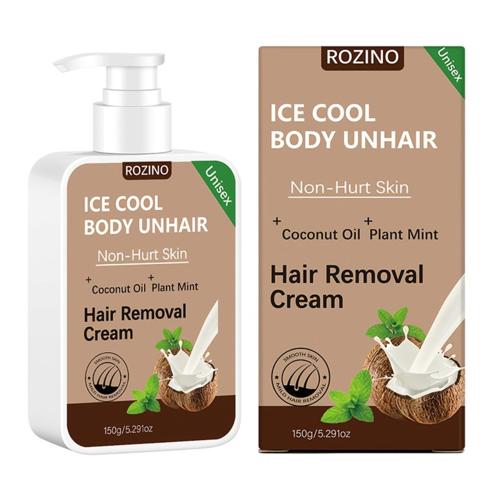 One-time Use, Provides 6 Months of Lasting Smoothness, Instant Hair Removal, 150g Coconut Waxing Cream, Gentle and Non-irritating to the Skin, Semi-permanent Hair Removal, Suitable for Facial, Lip, Underarm, Leg, Arm, and Intimate Area Hair Removal