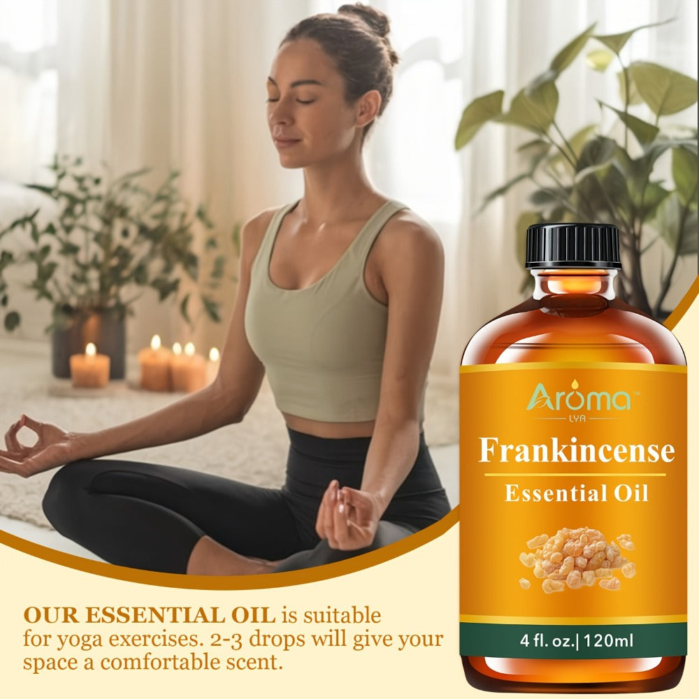 4.06oz Frankincense Essential Oil - Suitable for Humidifiers, Diffusers, Scented Candles, Body Massage - Holiday Surprises - - Unisex - Holiday And Anniversary Gifts for Relatives/ Friends, Valentines Day Gifts for Women