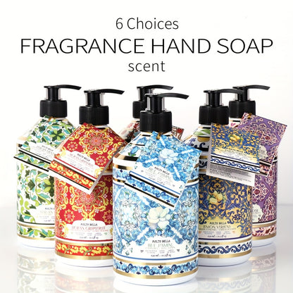 Liquid Hand Soap 2 Bottles 21.3 fl oz Each - Foaming Pump Dispenser with 5 Scents, Moisturizing Gel Formula for All Skin Types, Home Office & Travel Hand Wash