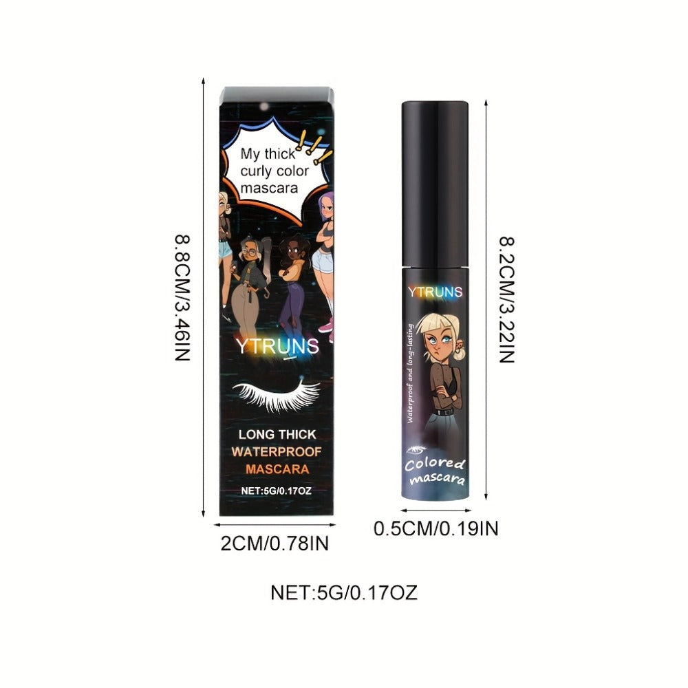 Volume & Lengthening Mascara — Thickening Curling Long-Lasting Formula | Plant Squalane | Dramatic Lash Look | 6 Shades | Daily & Party Wear
