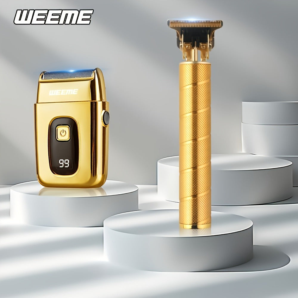 WEEME 1pc/2pcs New Electric Hair Cutting Set, Home Hair Cutting Specialist: Electric Hair Cutter, Multi-Functional All-In-One, Easy to Maintain, Lightweight Design, Easy to Transport, Ideal for Shaving