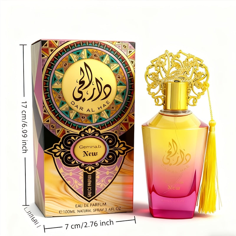 3.4 Oz Arabic Women'S Eau De Cologne Spray - A Durable Arabic Scent Influenced by The Opulence of Middle Eastern Perfumes, Ideal for Daily Use, Celebrations, And Presents (Arabic Name Design) - A Gift for Valentine'S Day, Christmas for Her