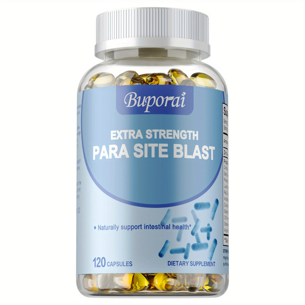 Para Site Blast - with Cranberry, Garlic, Black Walnut Hull, Wormwood, Supports Digestive, Liver & Gut, Gut Health Intestine Supplement, Premium Formula - 120pcs