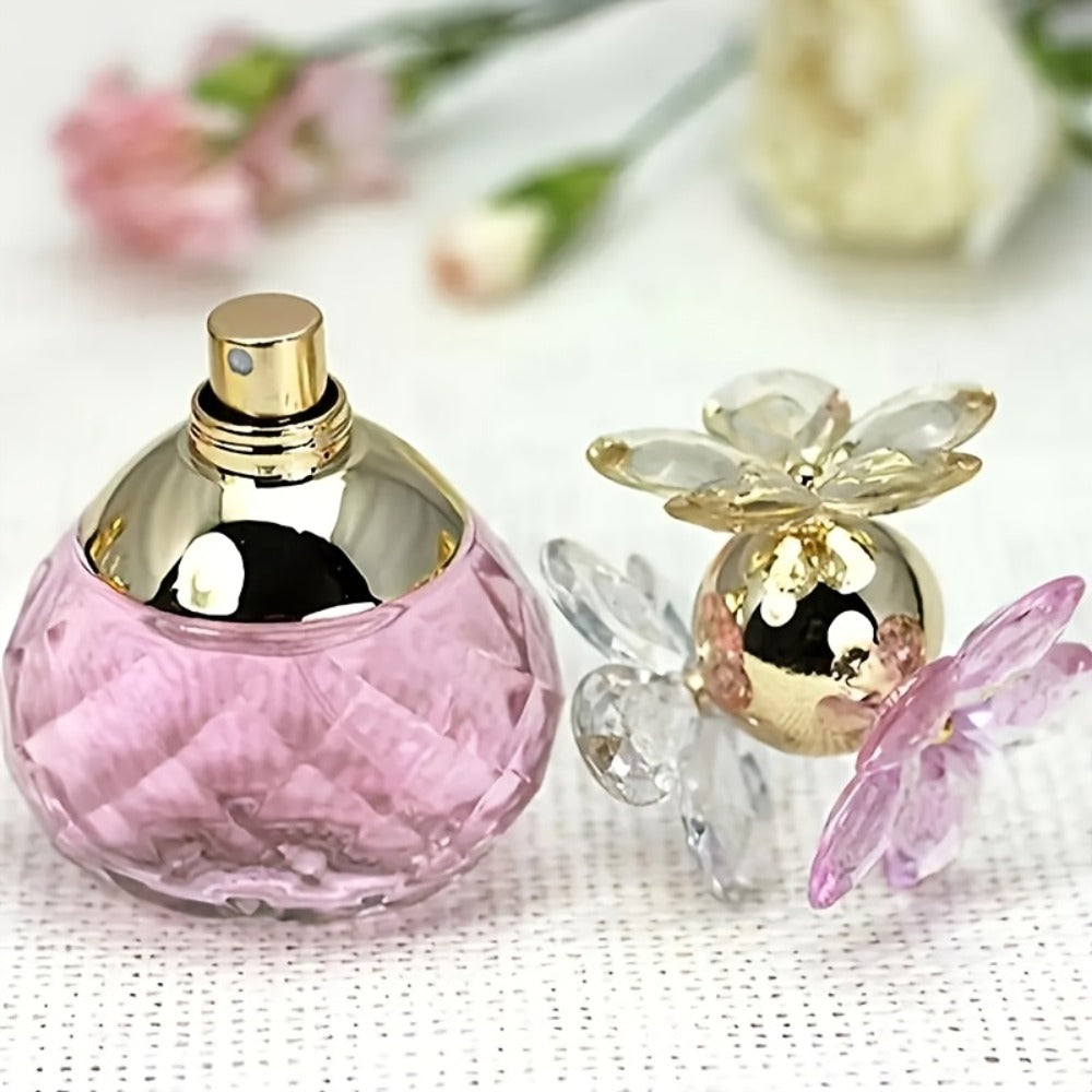 Women's Perfume Refillable Essential Oil Spray 2.03 oz – Citrus, Jasmine, Red Rose & Wood Notes, Long Lasting Floral Fragrance, Vintage Bottle Design, Subtle Elegant Scent for Women, Daily & Gift