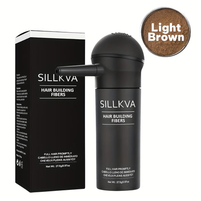 Hair Fibers Spray Applicator Kit — SILLKVA Instant Thickness & Natural Coverage for Thinning Hair & Bald Spots, 7 Shades, Precision Spray, 0.97oz
