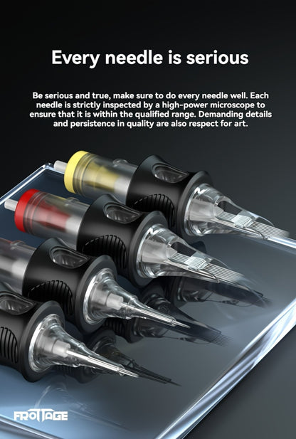 Tattoo Cartridge Needles Integrated Set High Transparency Tips Stable Assembly Round Liner Shader Curved Magnum M1 for Artists & Beginners 26 Sizes RL RS CM