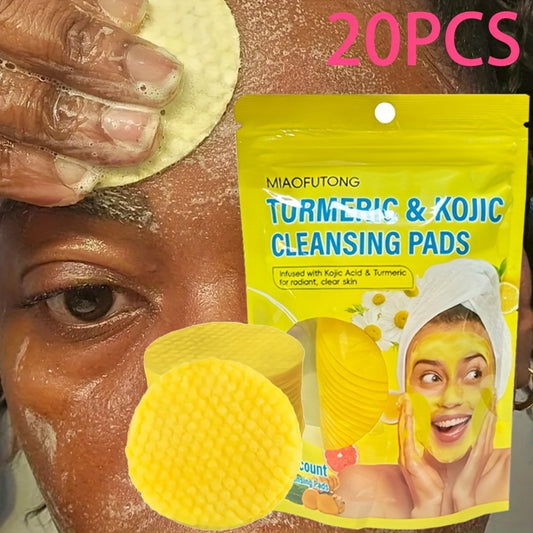 Ginger AHA Exfoliating Cleansing Pads 20 Sheets - Alpha Hydroxy Acid 0.3% Oil Control Deep Moisturizing Gentle Face Pads for All Skin Types