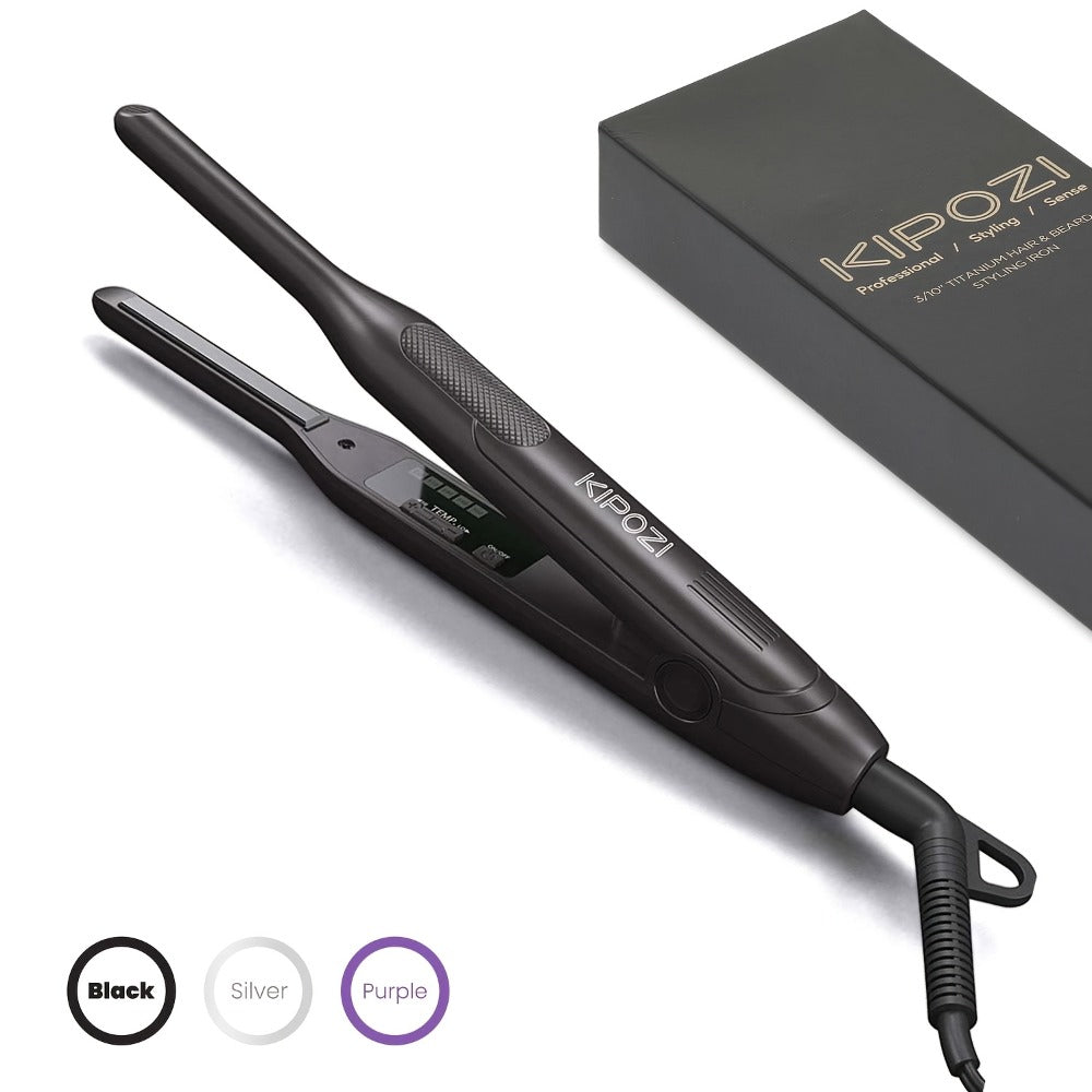 Kipozi 0.3inch Hair Straightener, Short Hair Styling Tools, Beard Care Tools, 2-in-1curly Hair, Curly Hair Straightening, Bangs Styling Small Hairdressing Tools, Unisex Hairdressing Tools, Hair Straightener for Men And Women, Valentine's Gift