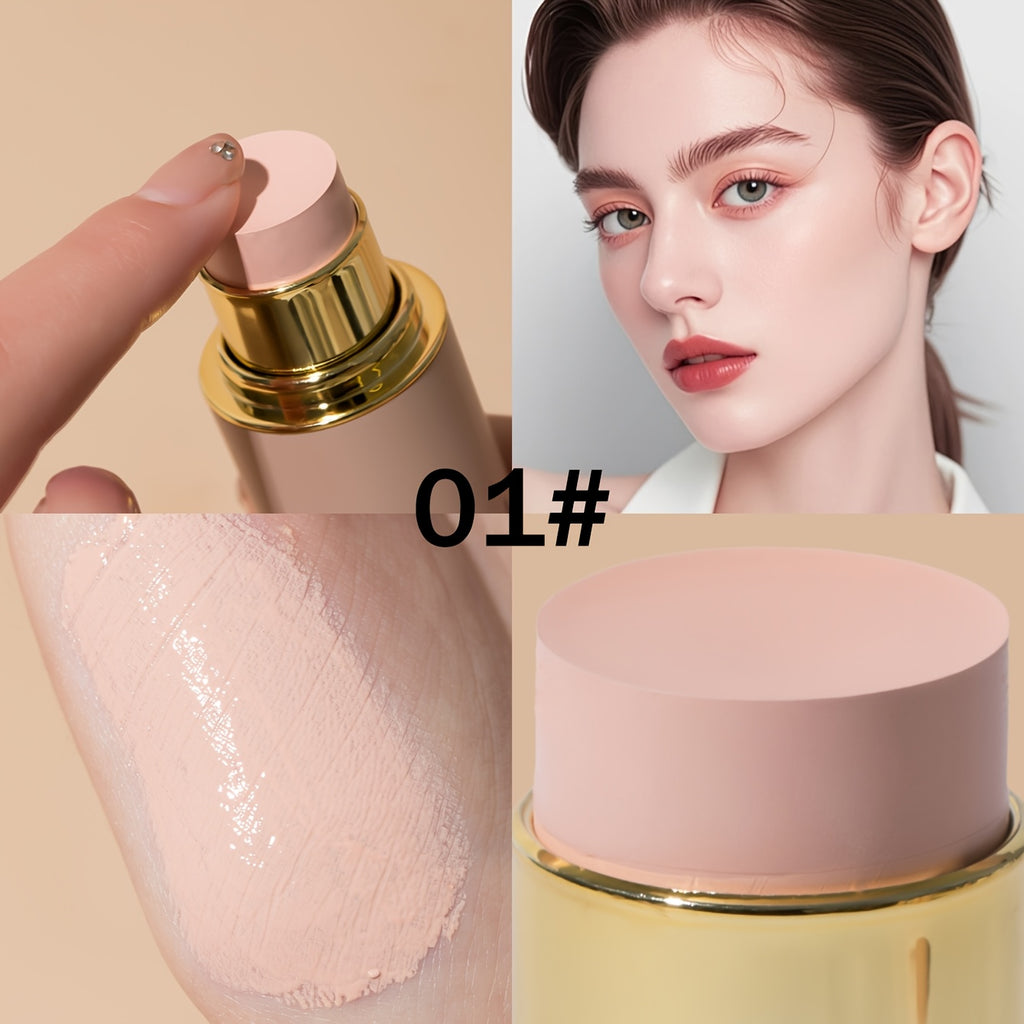 2pcsConcealer Foundation Stick Full Coverage, Moisturizing CC Cream, Waterproof And Long-Lasting, Light-weight Cream-natural Matte Finish for Light Beige to Medium Tan Skin Tones, Multi-purpose Cream Foundation Flawless Makeup