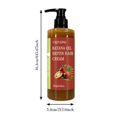 Batana Oil Unrefined Honduras Hair Treatment 250g Deep Moisturizing Squalane Shea Butter Repairs Dry Damaged Hair Boosts Shine All Hair Types Unisex