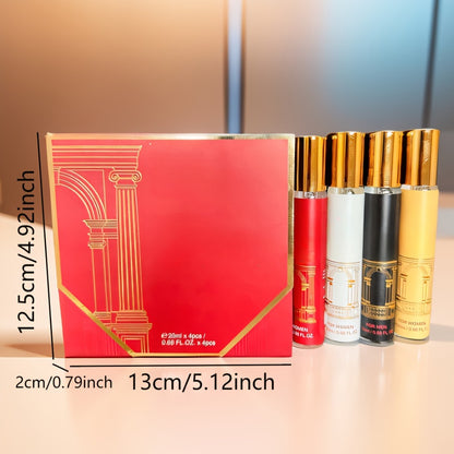 Travel Size Perfume Gift Set 4 Piece Mini Fragrance Collection - Long Lasting Fresh Floral Scents 20ml 30ml - Womens Unisex Cologne for Mothers Day Valentines Birthday