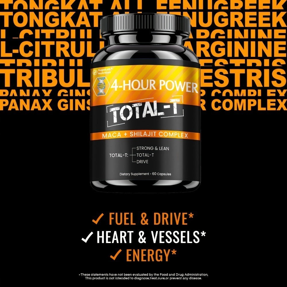 [2-Pack] Men'S Daily Fule - Blue Strength, Male & Heart Health, 4-HOUR POWER | with MACA, Ashwagandha, Tongkat Ali, Tribulus, Fenugreek, 3Rd Party Tested | 120 Capsules, 60 Days Supply
