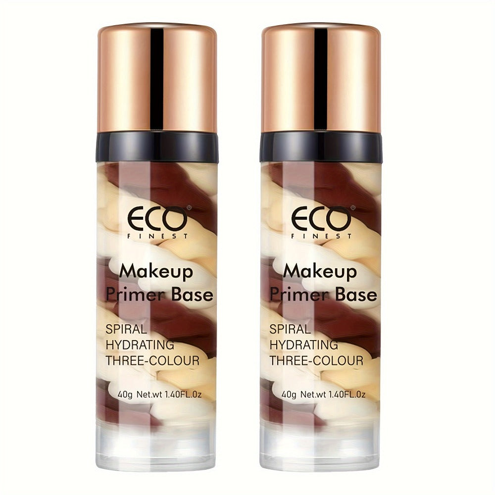 Makeup Primer Face Base – Brightening Pore Minimizer with Squalane, Moisturizing Even Skin Tone, Conceals Imperfections, 2-Pack 40g Cream Primer