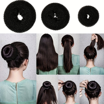 51-Piece Hair Styling Tool Set Hair Curler Braiding Kit with Clips Donut Bun Maker Hair Pins Braid Accessories for Women Bridal Wedding Updo