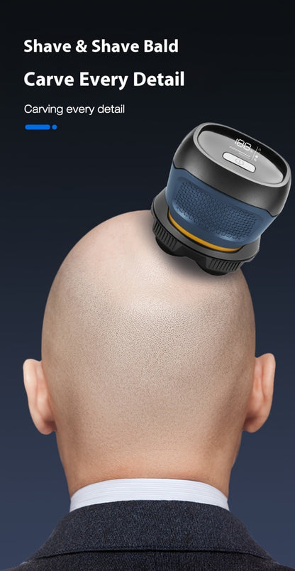 Electric Hair Clipper 6D Floating Head Self-Cut Bald Head Shaver 10W High Power 1400mAh USB-C Charging LED Display Two-Speed Travel Lock Hair Trimmer