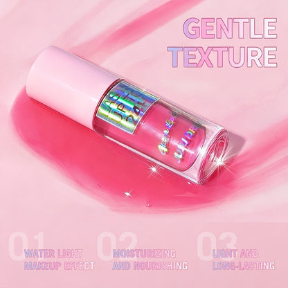 Lip Gloss & Lip Stain Set — Waterproof 24H Long-Lasting, Glitter Shine, Moisturizing Lip Oil, Berry Coral Pink Red Shades, High-Impact Color for Festivals & Everyday Glam