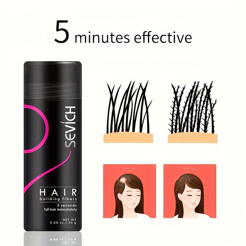 Sevich One-Time Hair Fiber Convenient Quick Natural Thickening Fibers + Spray Head Combination, SEVICH
