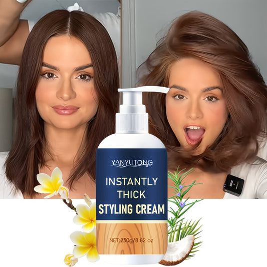 250g Instant Thickening Styling Cream - Plump, Thicken, And Increase Hair Volume, Increase Fluffiness, Non Greasy - Lightweight Formula Suitable for All Hair Types - Hair Design Products Suitable for Both Men And Women - Travel Essentials