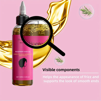 Rosemary Hair Oil 2 Pack HOEGOA Natural Rosemary Leaf & Bataana Oil Blend for Hair Moisturizing Nourishing Scalp Treatment Promotes Healthy Hair Growth Gift Set