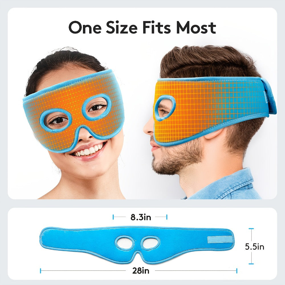 Heated Eye Mask, Sinus Relief Eye Mask Warm with 3 Temperature And 5 Timer Settings, Extra Large Heated Eye Mask Electric Face Pad Sinus Pressure Relief, Tension Relief Unique Gift for Women, Local Warehouse Shipment. Gift for Mom