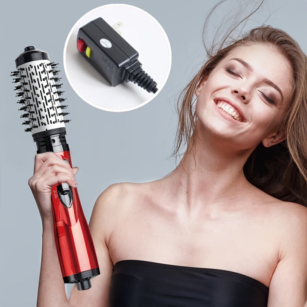 2-in-1 Rotating Hot Air Styling Brush, A Multi-functional Hot Air Comb That Can Create Curls Or Straighten Hair. Achieve Salon-quality Results At Home In One Step-effortlessly Craft Vibrant, Trendy Curls And Y Smooth Hair.