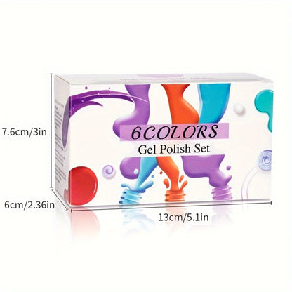 Cat Eye Gel Nail Polish 6Pcs Set Aurora Magnetic 9D Glitter Pearl Shell Effect Semi-Permanent Soak-Off UV LED Gel Varnish Nail Art Kit for Home Salon Manicure Gift for Women