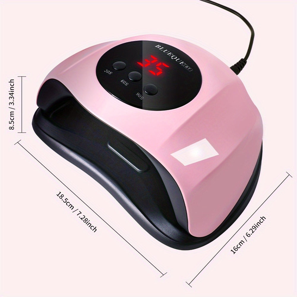 Professional /LED Nail Lamp with LCD Display & Sensor Suitable for /LED Nail Polish, 4 Timer Settings, Instant Nail Dryer for Gel Polish, Lamp for Home Salon, Nail Glue Tool, No Adapter Required Gift for DIY