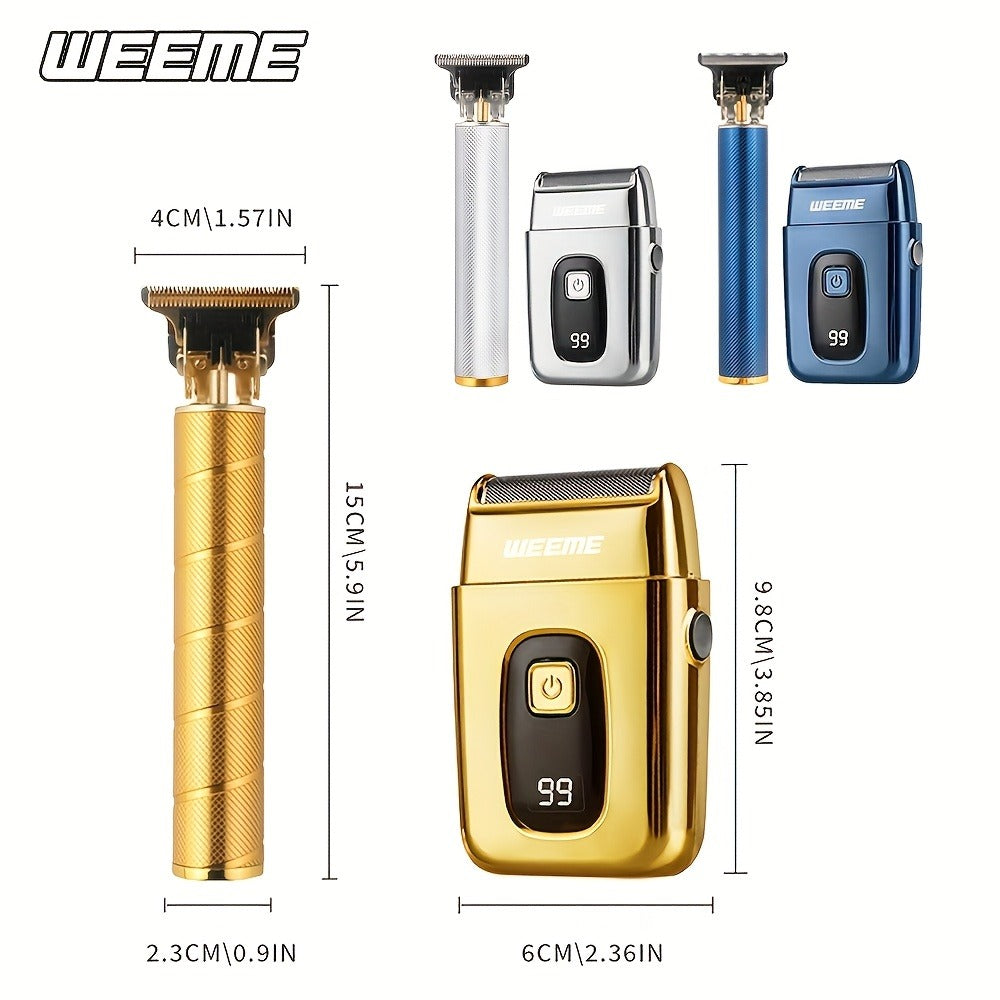 WEEME 1pc/2pcs New Electric Hair Cutting Set, Home Hair Cutting Specialist: Electric Hair Cutter, Multi-Functional All-In-One, Easy to Maintain, Lightweight Design, Easy to Transport, Ideal for Shaving