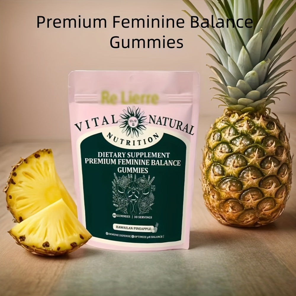 Premium Women's Health Gummies, Caring for Women And Partners, Making Them The Preferred Gift for Women, Hawaiian Pineapple, with Vitamin C Probiotic Gunmies for Women's Health