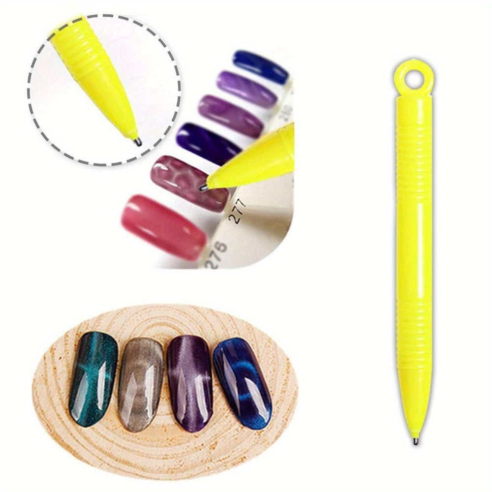 14pcs Cat Eye Magnet Nails UV Gel Polish Magnet Pen Nail Art Pen Tools