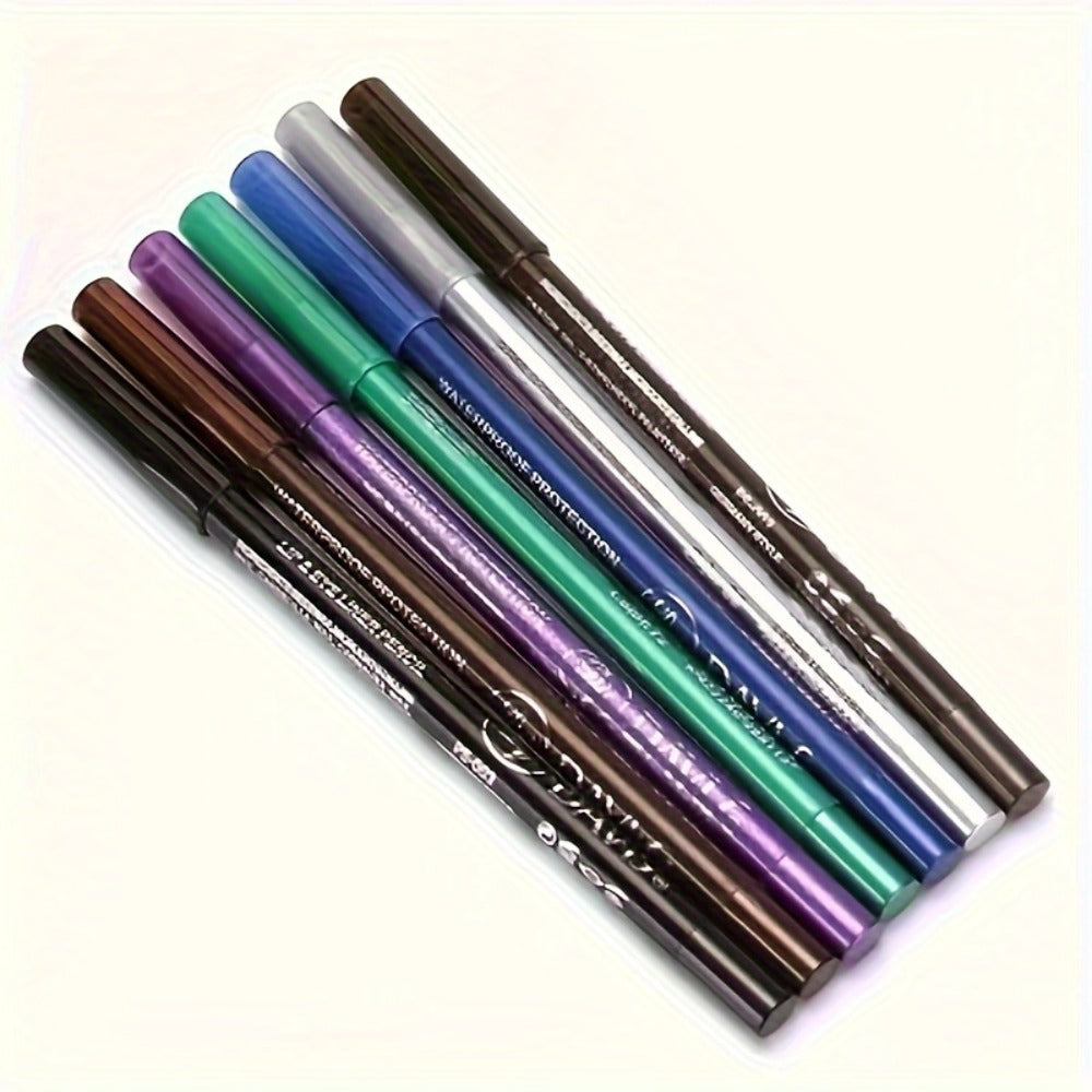 Eyeliner Pencil Set 12 Colors with Sharpener – Waterproof & Long-Lasting Multicolor Eyeliner Pens for Eye Makeup, Cosplay, Stage, Party & Daily Looks, Color-Fast Formula