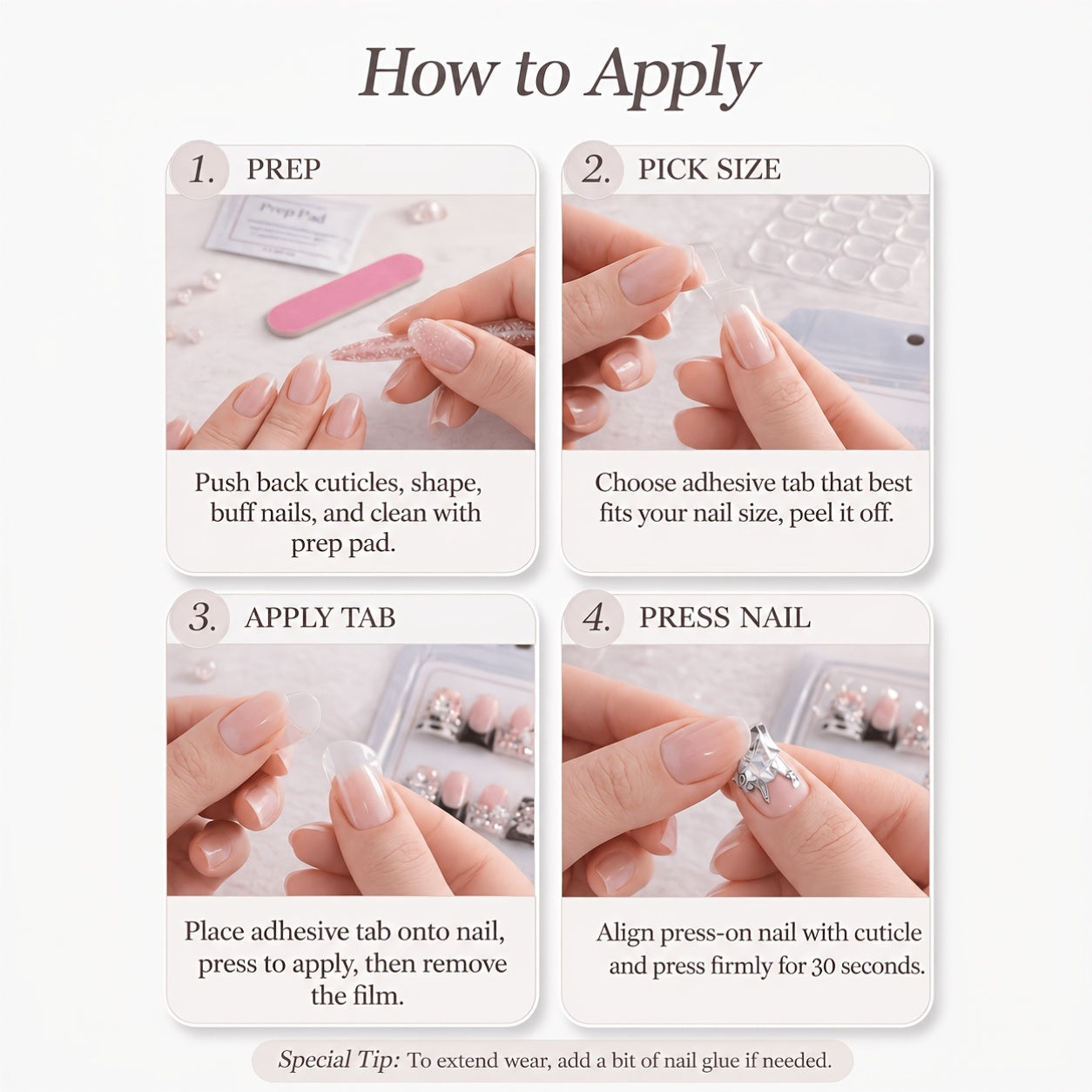 10pcs Handmade Duckbill Acrylic Press On Nails With Shiny Crystals, Bows, And Cherry Accents, Features Red And Pink French Tip Style, Suitable For Women And, Party And Daily Wear, Including Tools, An Ideal Gift. Spring Nails