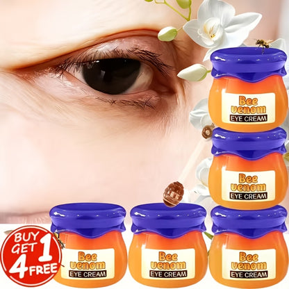 Eye Cream 5 Pack Bee Venom Instant Lifting Firming Anti Aging - Dark Circles Puffy Eyes Eye Bags Wrinkles Antioxidant Under Eye Treatment for Women All Skin Types