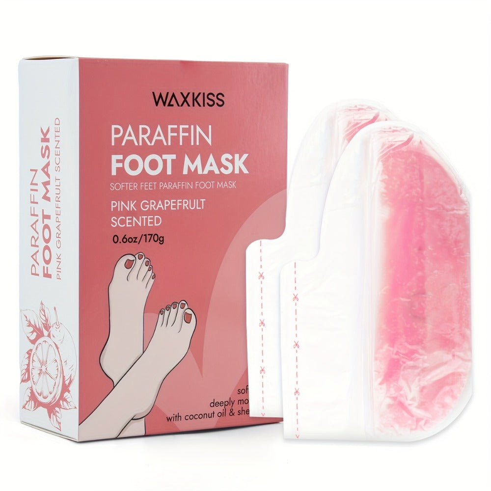 WAXKISS Paraffin Hand And Foot Mask Care Set, Lavender And Grapefruit Scent, Moisturizing Essence Is Non-greasy And Moisturizing, Suitable for Hand And Foot Care, Moisturizing And Lubricating, Keeping Skin Elastic And Soft, Small And Easy to Carry
