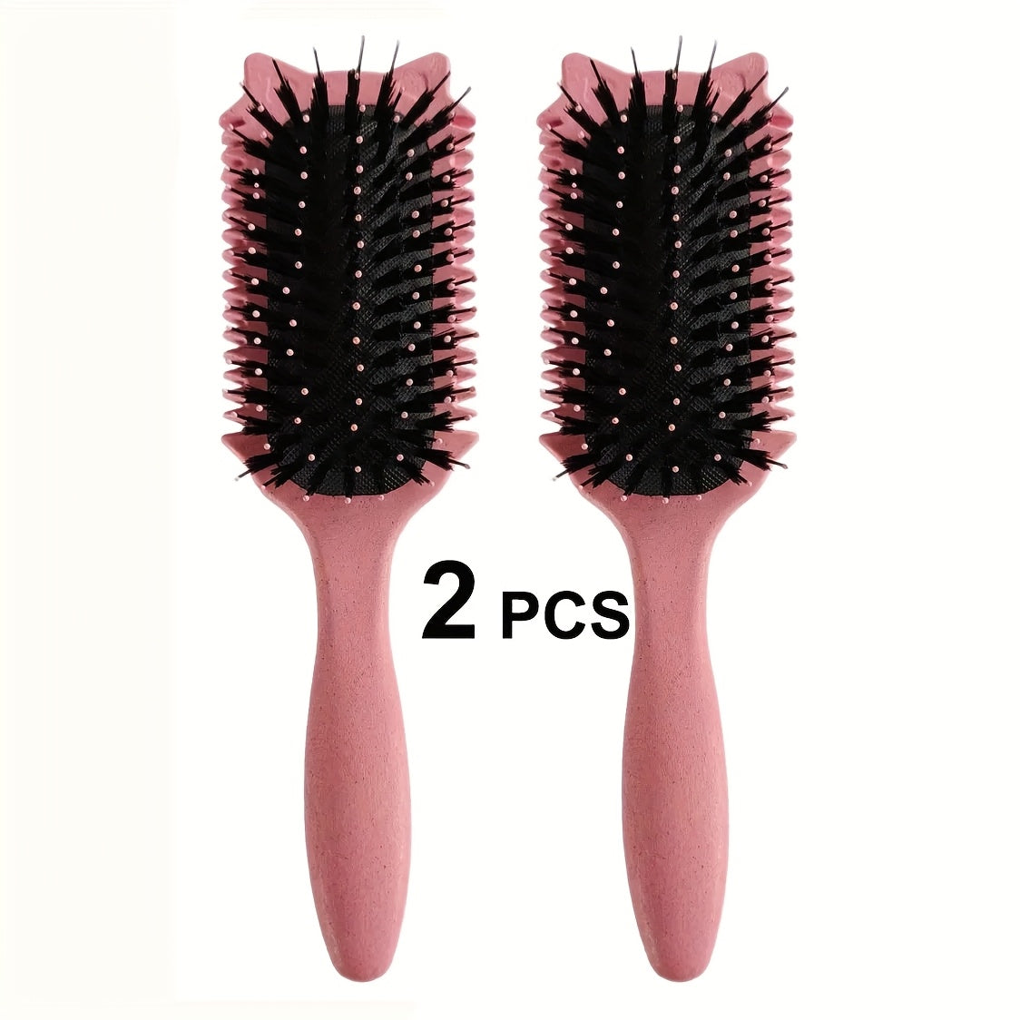Detangling Brush for Curly Hair 1/2 Pcs – Flexible Bristles Reduce Breakage & Frizz, Gentle Scalp Massage, Wet & Dry Use, Wavy Coily Hair Care Tool