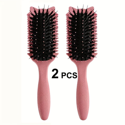 Detangling Brush for Curly Hair 1/2 Pcs – Flexible Bristles Reduce Breakage & Frizz, Gentle Scalp Massage, Wet & Dry Use, Wavy Coily Hair Care Tool