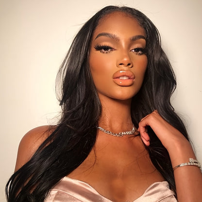13x4 HD Lace Front Wig Human Hair 200% Density Brazilian Straight Wig Pre-Plucked Baby Hair Ear to Ear Swiss Lace Glueless Natural Hairline 8-38 Inch